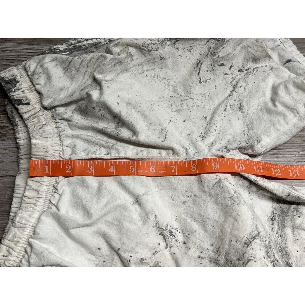 Vtg 90s Leggoons Swim Trunks Board Shorts Boys L Marble Dye Drawstring USA Made‎